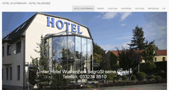 Desktop Screenshot of hotel-wustermark.de