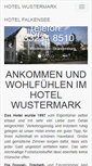Mobile Screenshot of hotel-wustermark.de